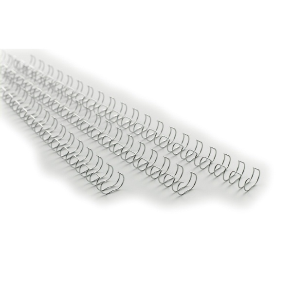 GBC Drahtbinderücken silber für 70 Blatt, 100 St.