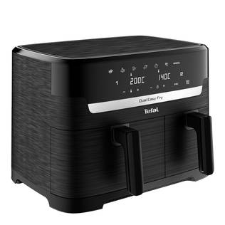 Tefal Dual Easy Fry Heißluftfritteuse, Doppelkammer 5,2 L / 3,1 L