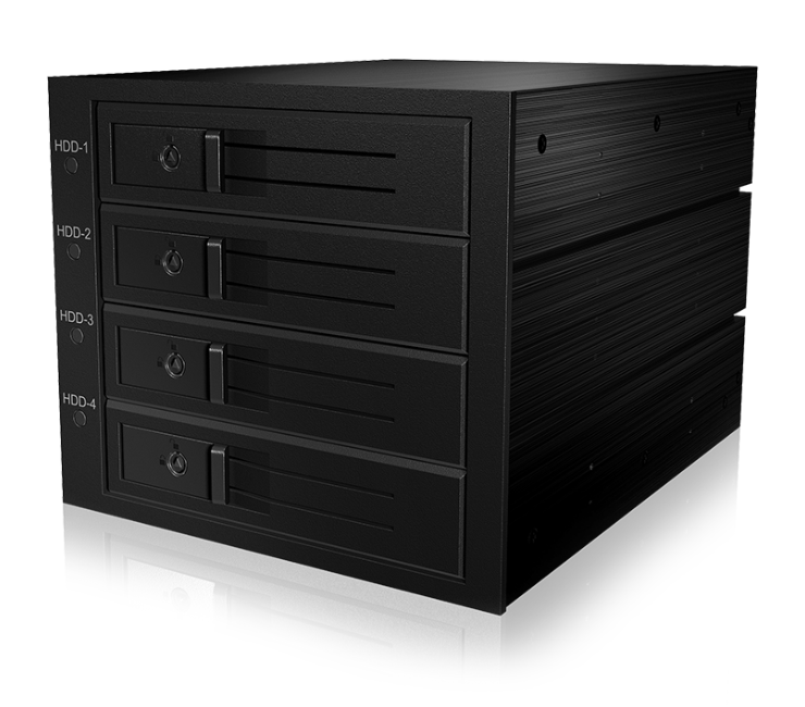 Backplane IcyBox 4x SATA/SAS 3,5HDD 3x5,25, 1xMini SAS HD