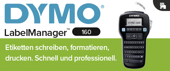 DYMO LabelManager 160 6/9/12 mm D1-Bänder Qwertz