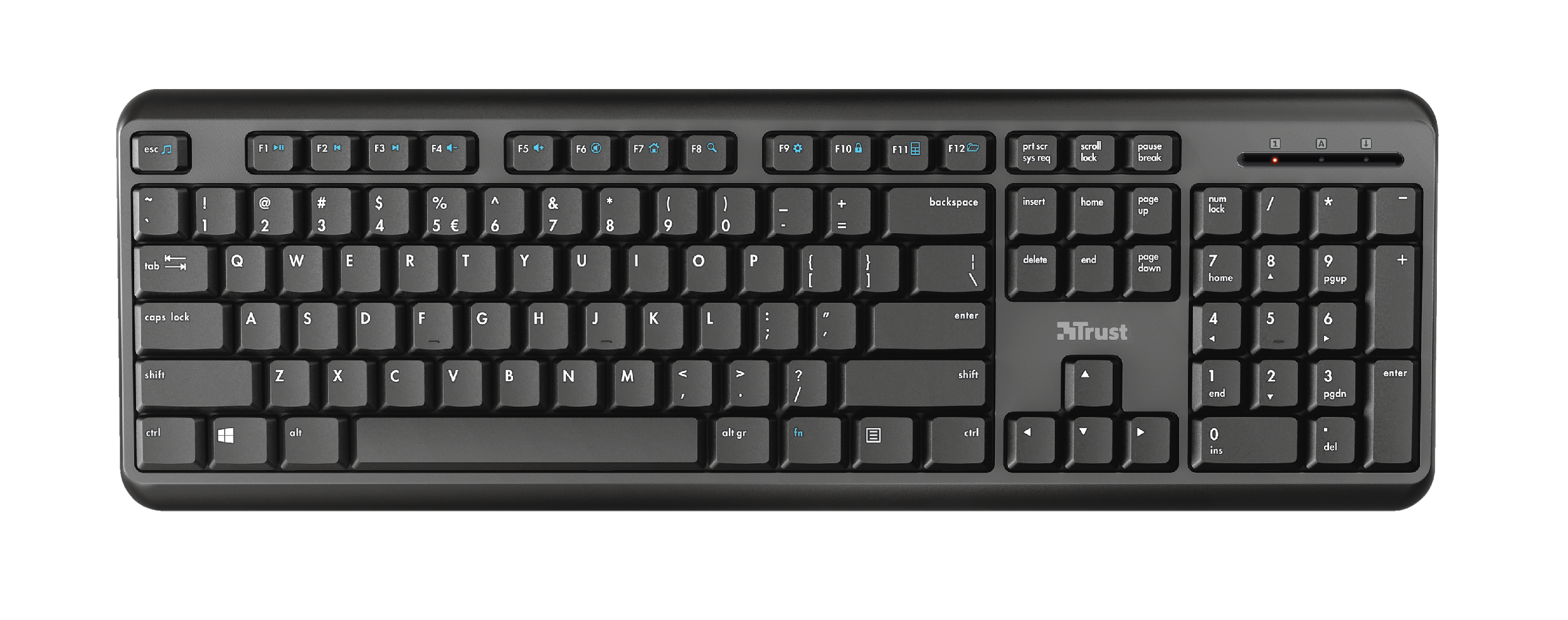 Keyboard Trust TK-350 wireless black (DE) (24415)