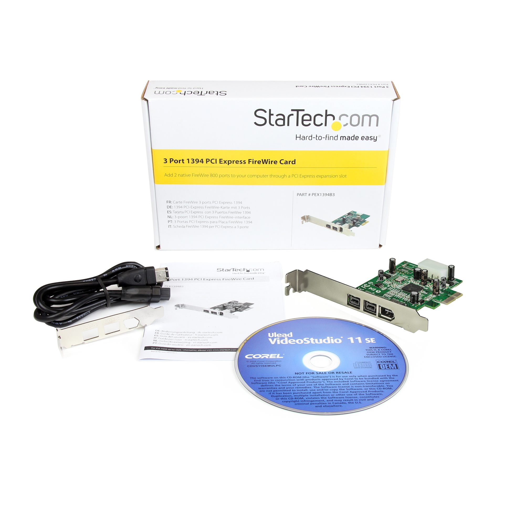 StarTech.com PEX1394B3 3-Port FireWire 800/400 PCI-Express Karte