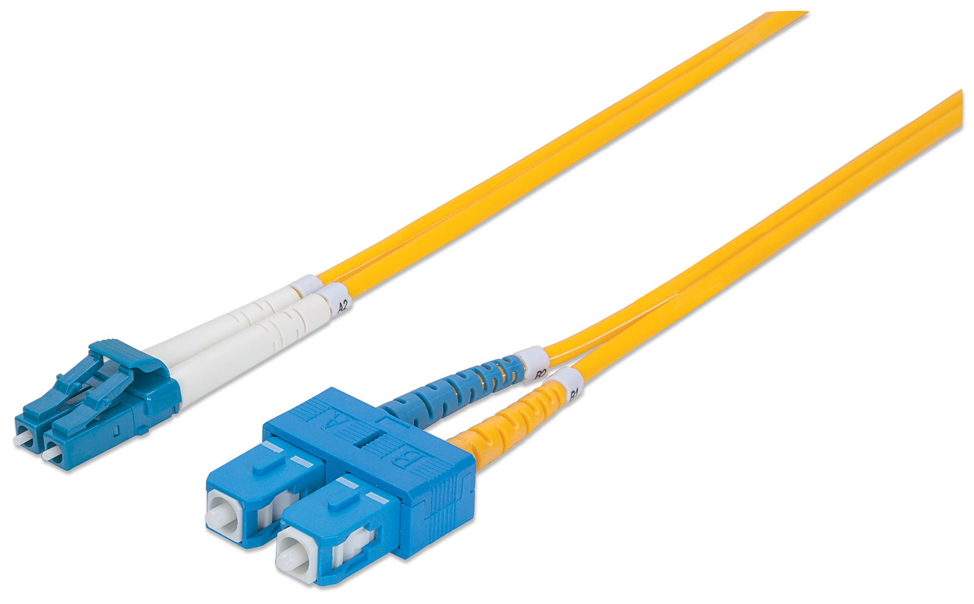 INTELLINET LWL Anschlusskabel LC/SC 1m Singlemode OS2 gelb