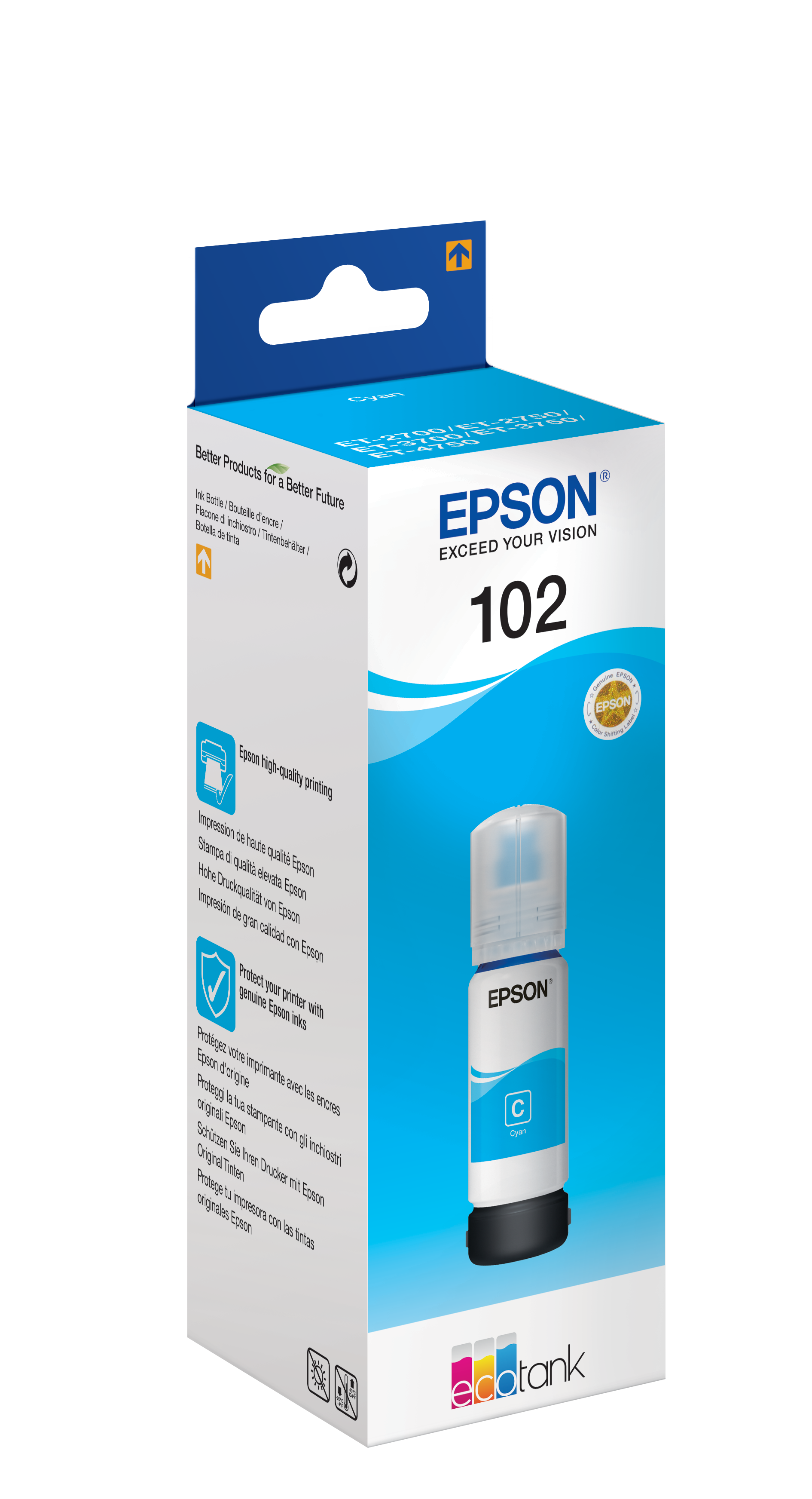 EPSON 102/T03R24 cyan Tintenflasche