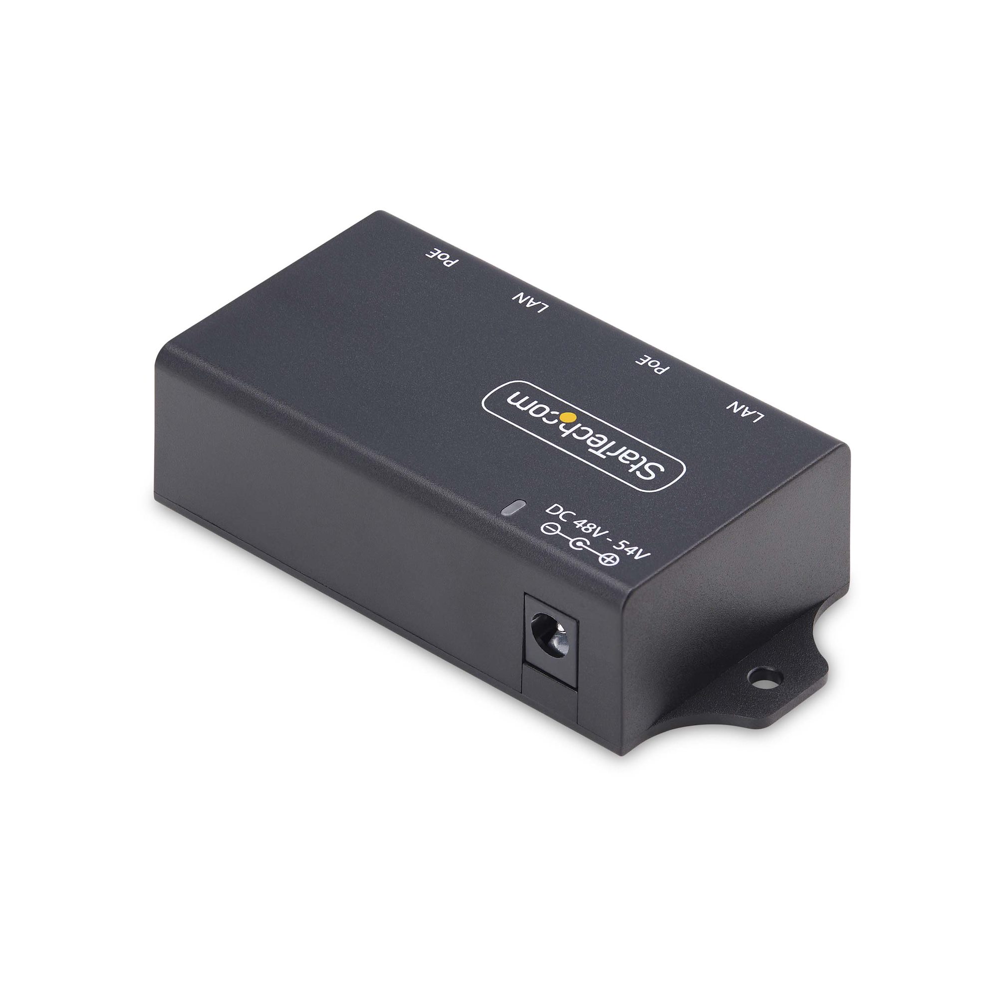 2-PORT GIGABIT POE INJECTOR 802.3AF/AT 10M/100M/1000M