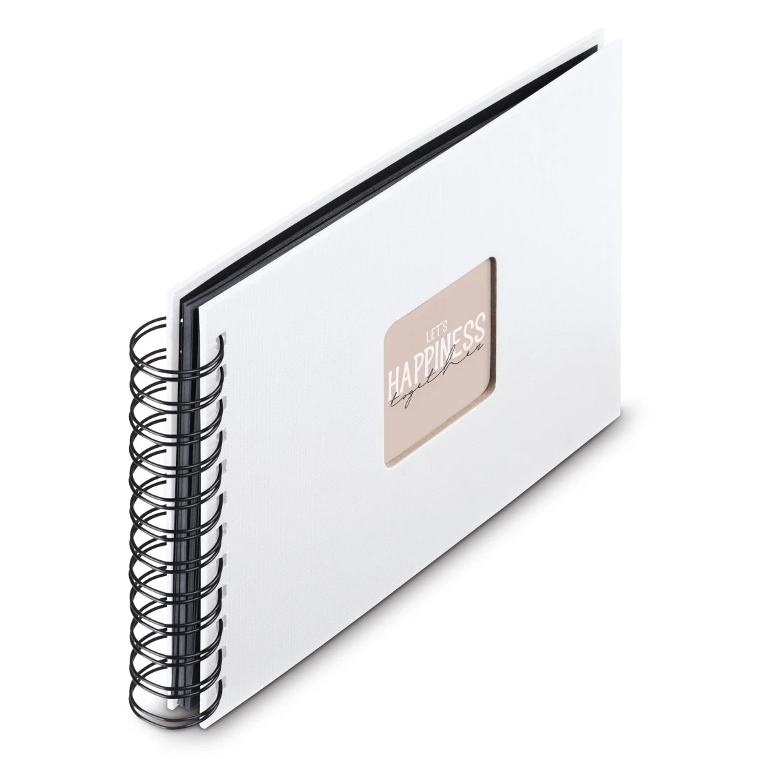 hama Fotoalbum Fine Art neutral 24,0 x 17,0 cm, 50 schwarze Seiten