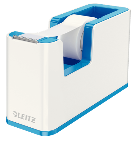 LEITZ Tischabroller WOW Duo Colour perlweiß/blau