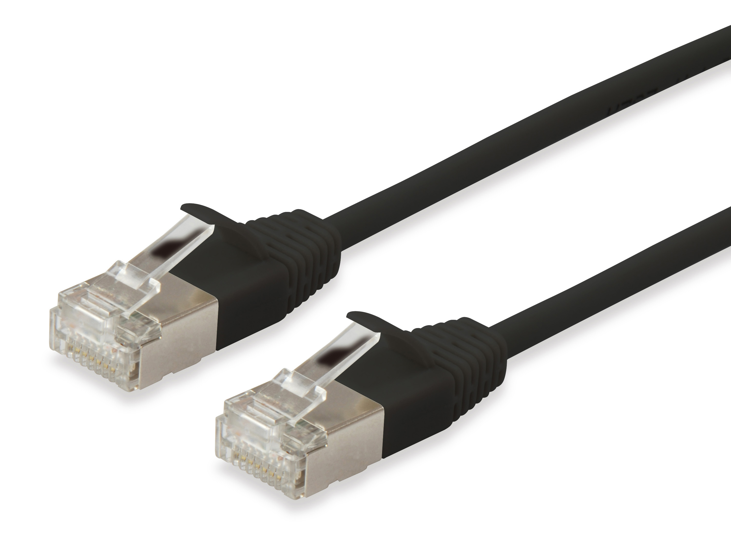 Equip Patchkabel Cat6A SlimFlex F/FTP 5.00m schw.LSZH 2xRJ45 Polybeutel