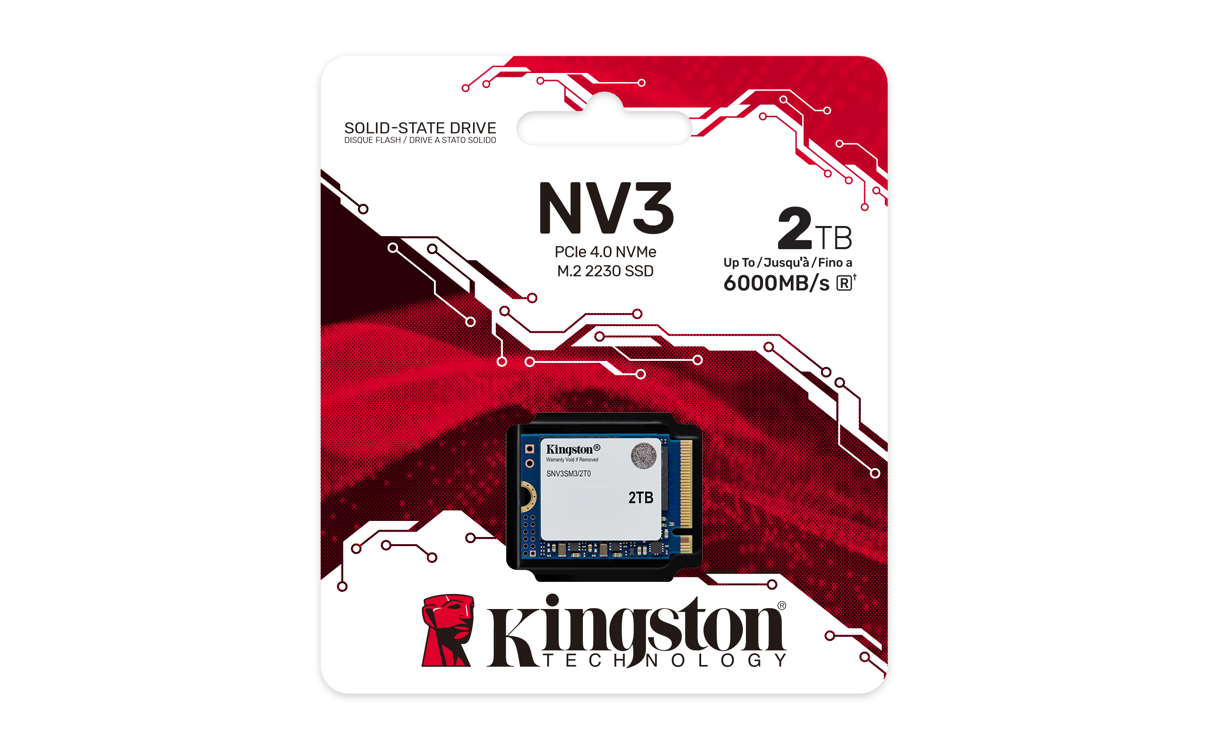 KINGSTON 2000GB NV3 M.2 2230 PCIe 4.0 NVMe SSD