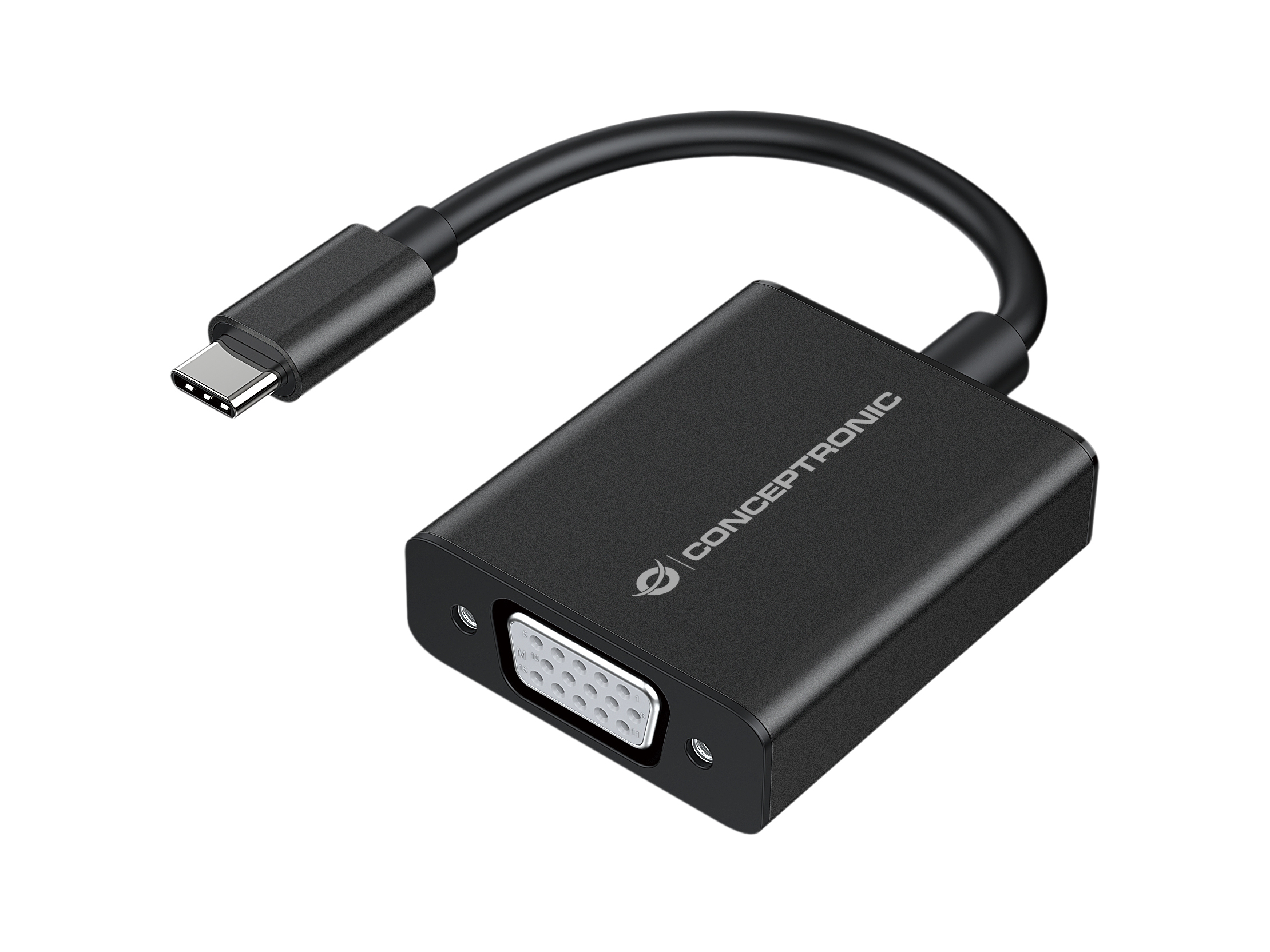 CONCEPTRONIC Adapter USB-C3.2->VGA 1080/60Hz 0.10m sw
