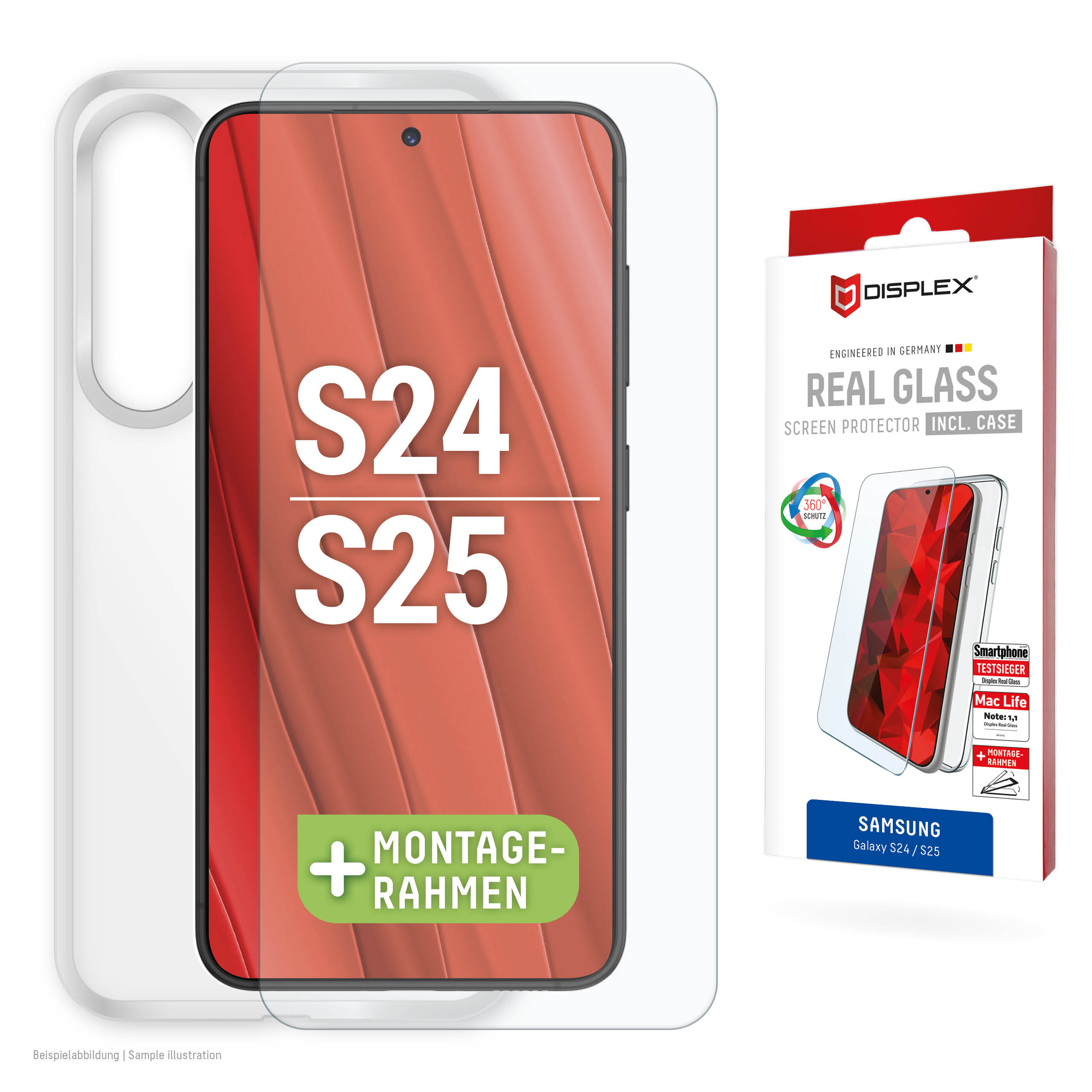 DISPLEX GLASS + PROTECTIVE CASE FOR SAMSUNG GALAXY S24