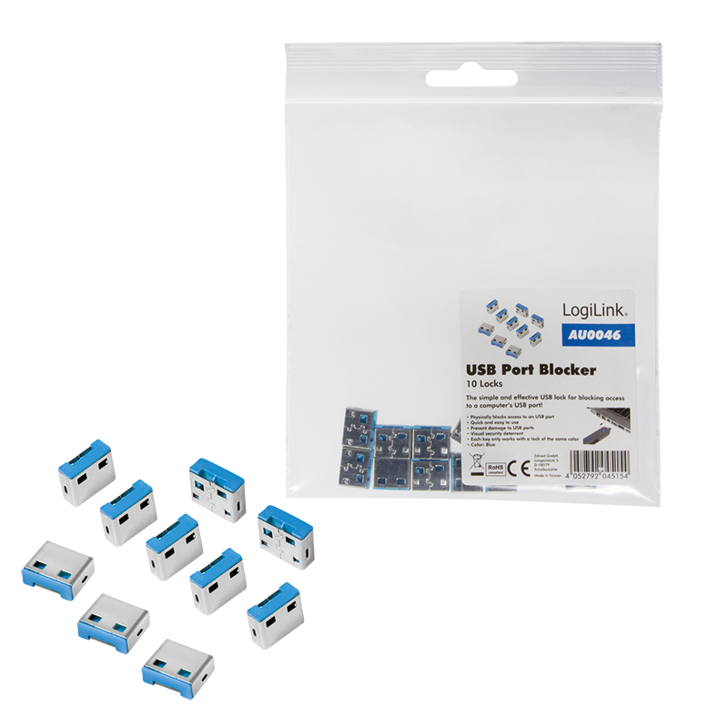 Logilink USB-A-Port Schloss (10x Schlösser)