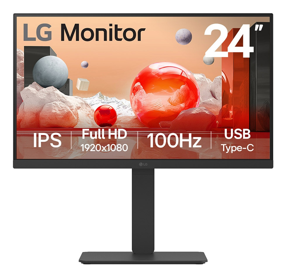 LG 24BA750-B.AEU 60,4cm 23,8Zoll IPS Monitor 1920x1080 16:9 HDMI DP Black