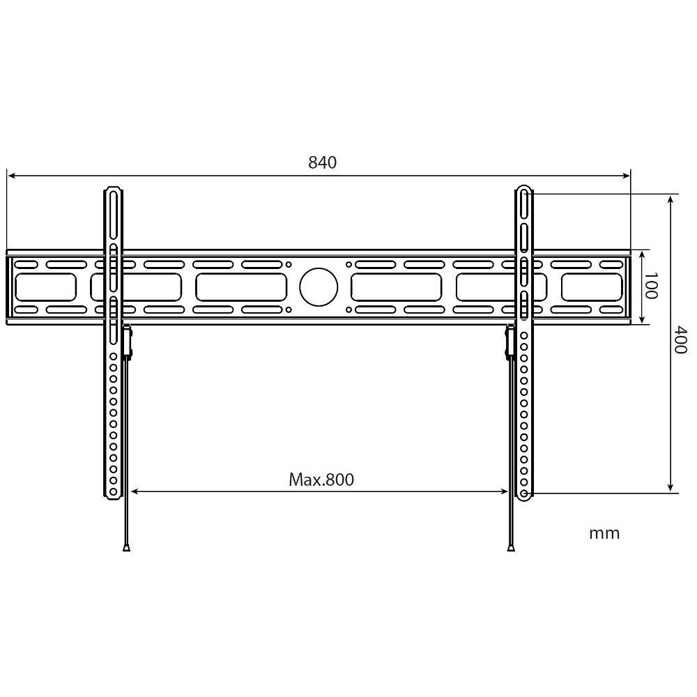 Techly Wandhalterung LCD TV LED 42-80 Slim fixed H400mm