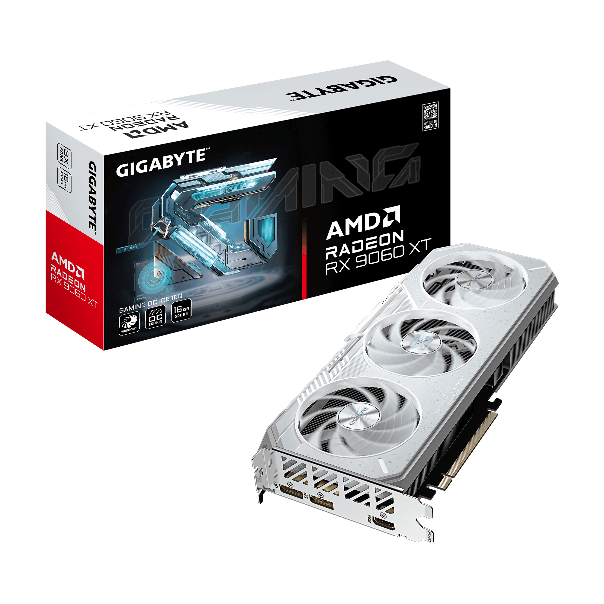 Radeon RX 9060 XT GAMING OC ICE 16GB, Grafikkarte