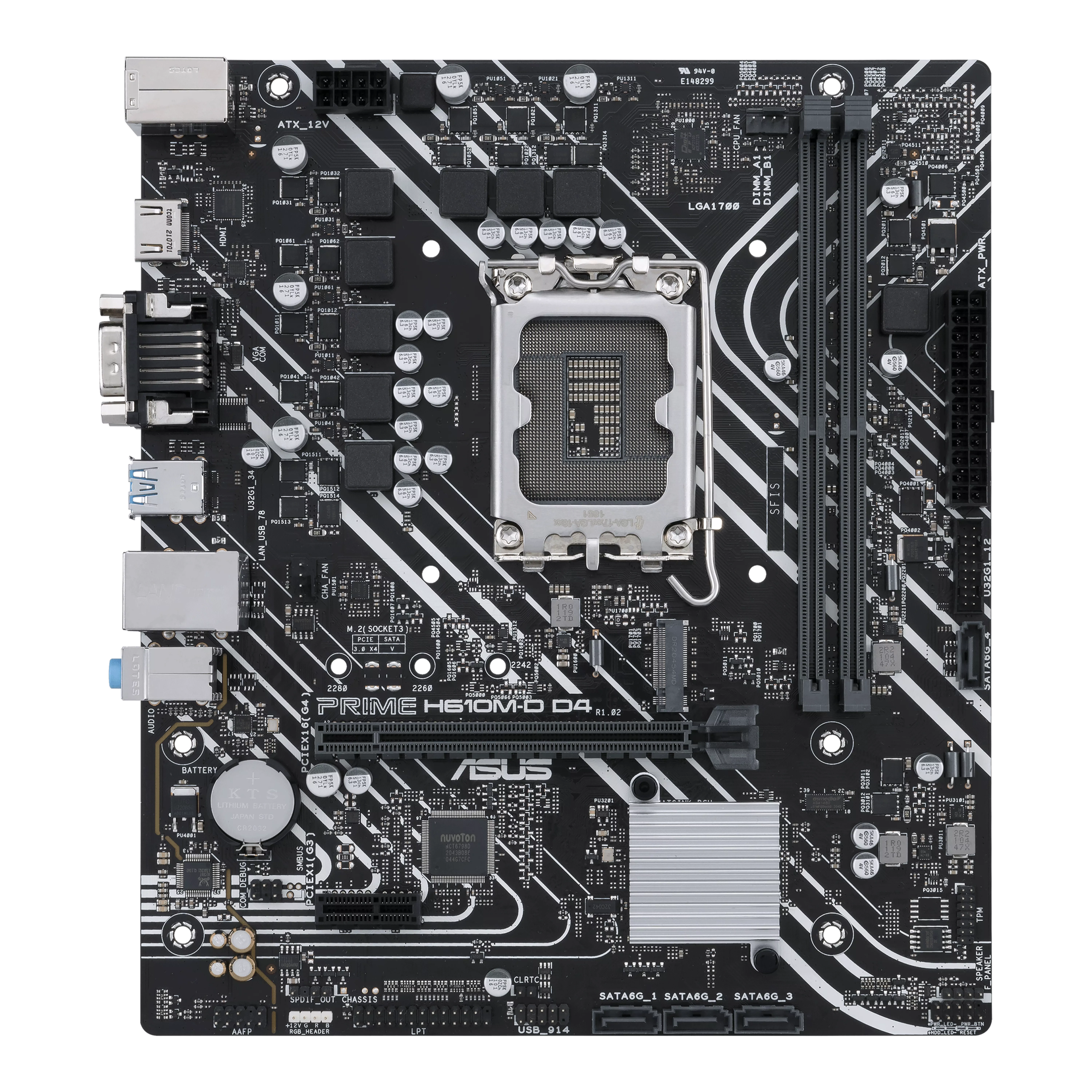 ASUS PRIME H610M-D D4 LGA1700 DDR4 mATX MB
