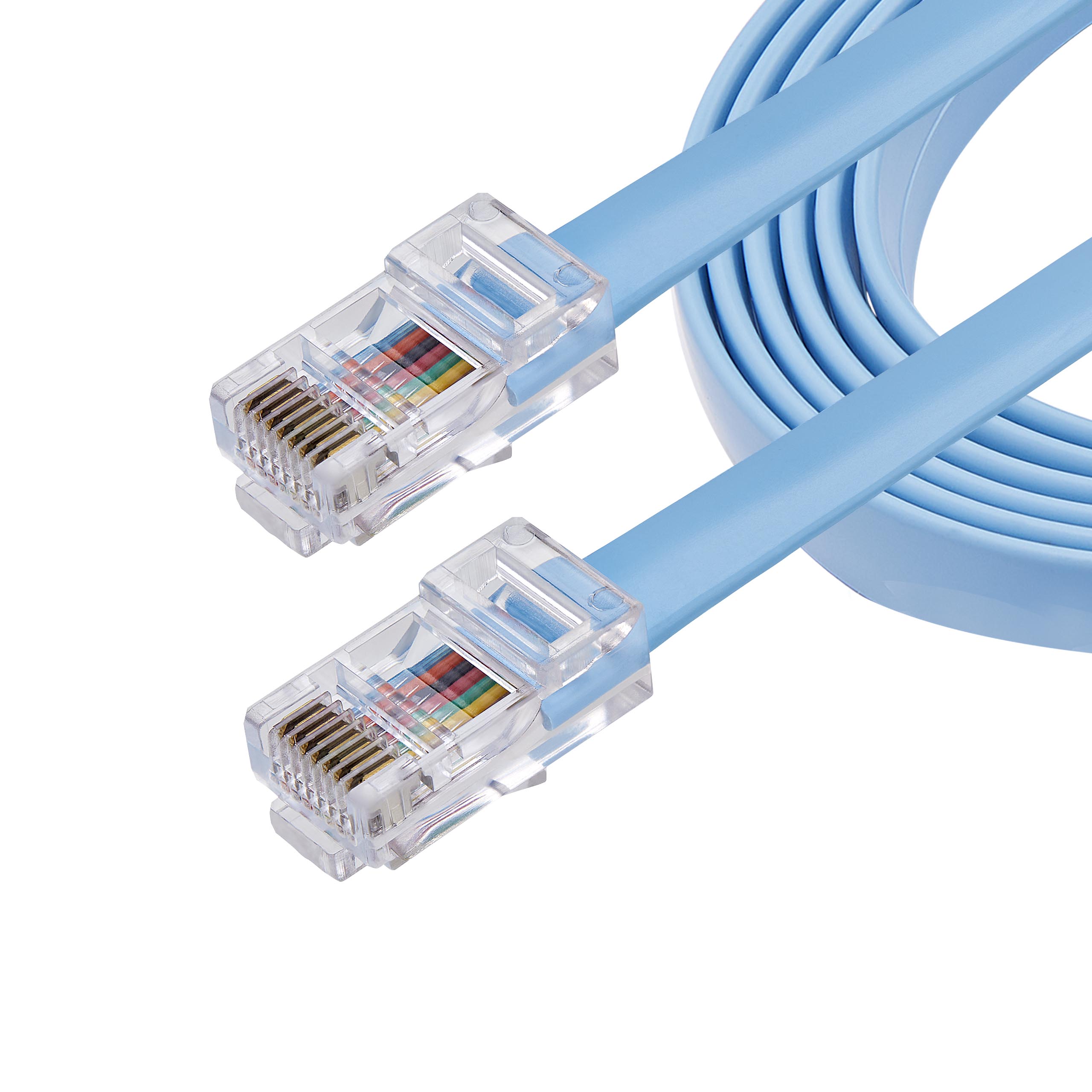CISCO CONSOLE ROLLOVER CABLE .