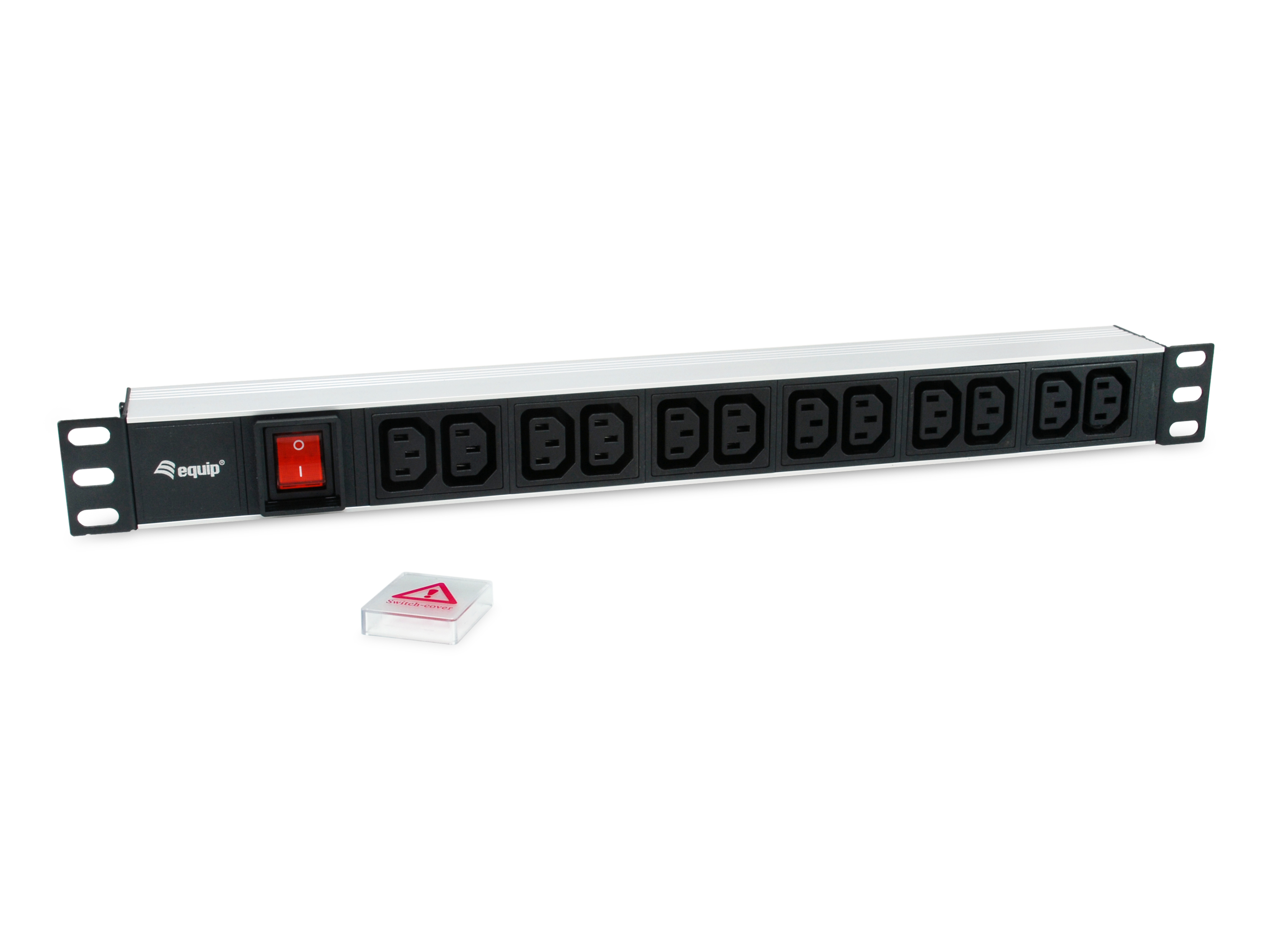 Equip 19 Steckdosenleiste 12xIEC 60320 C13+Switch sw. Alu.