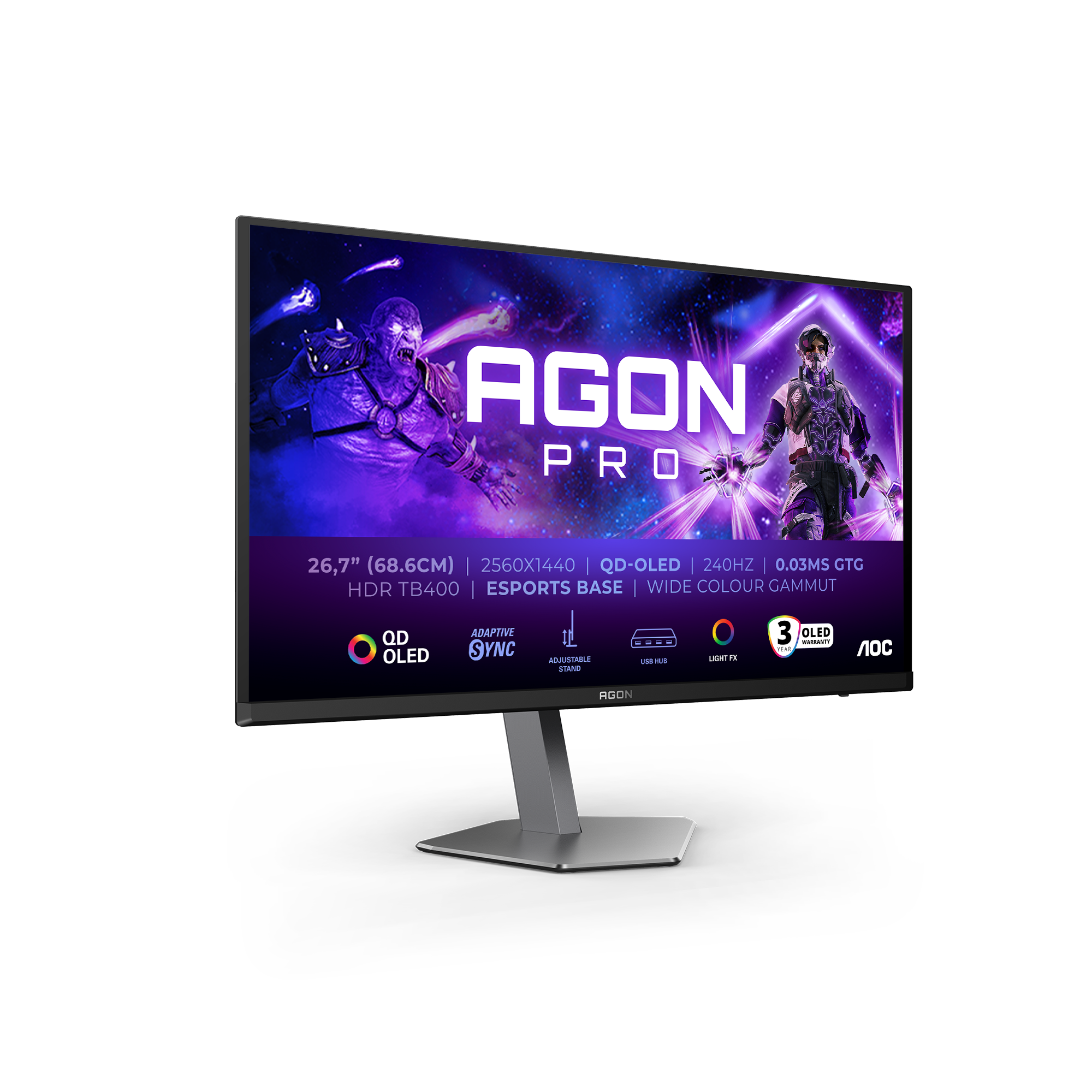 AOC 68,6cm (27) AG276QZD2 16:09 2xHDMI+DP+USB OLED black