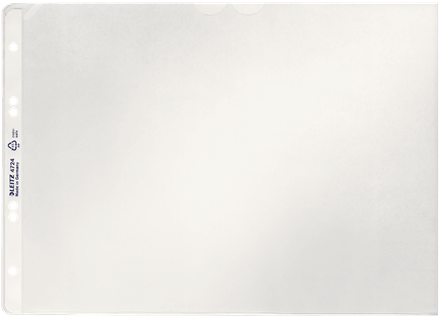 LEITZ Prospekthüllen 4724 DIN A4 quer transparent genarbt 0,13 mm, 50 St.
