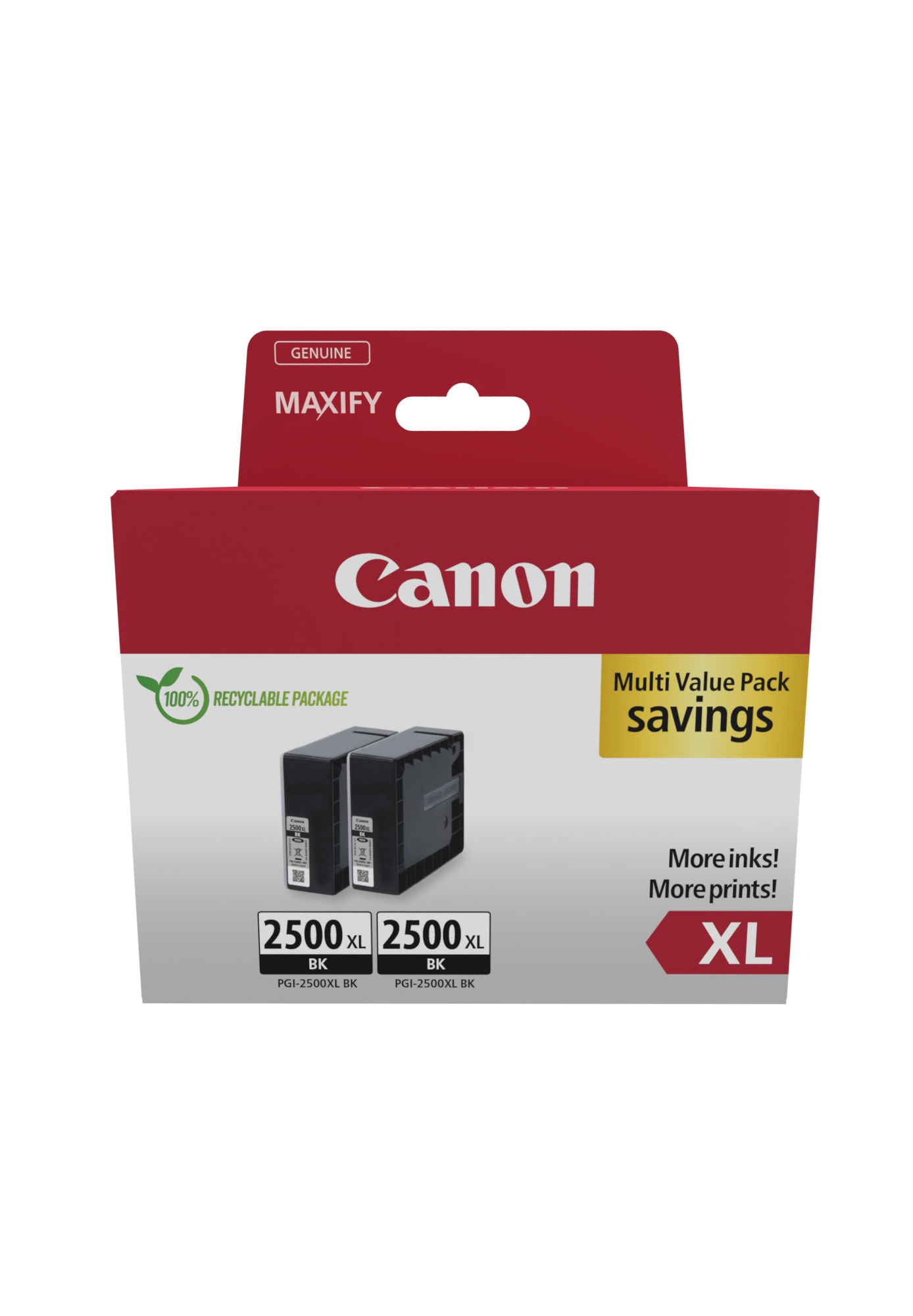 Canon PGI-2500 XL BK TWIN schwarz Druckerpatronen, 2er-Set