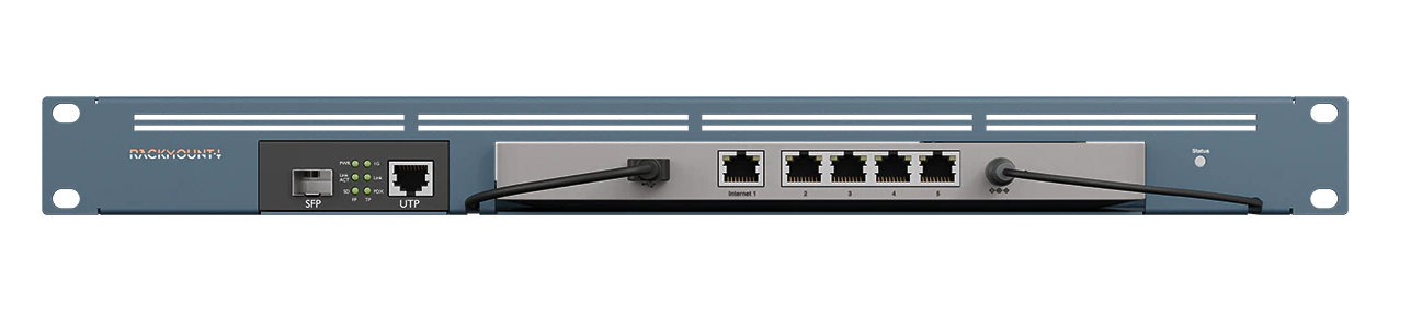 Rackmount.IT Meraki GX50 MX67 Series with Media Converter
