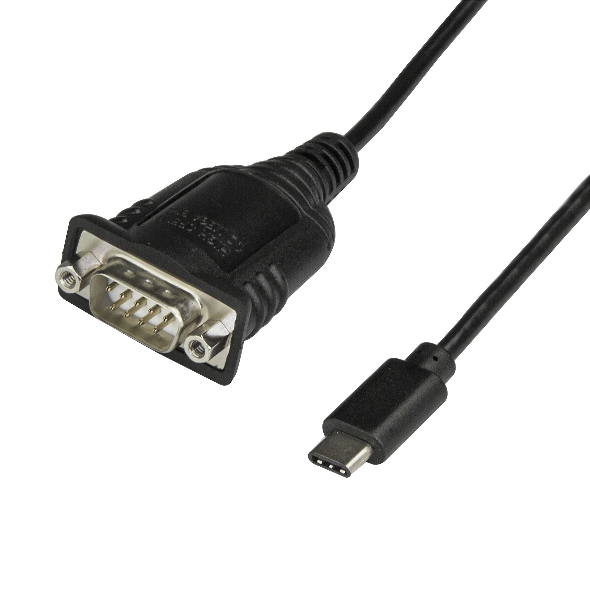 StarTech.com USB-C auf Seriell Adapter 40 cm Schwarz