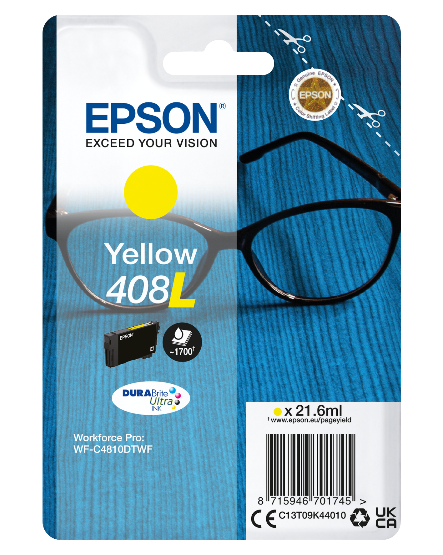 EPSON 408L/T09K4 (Brille) gelb Druckerpatrone