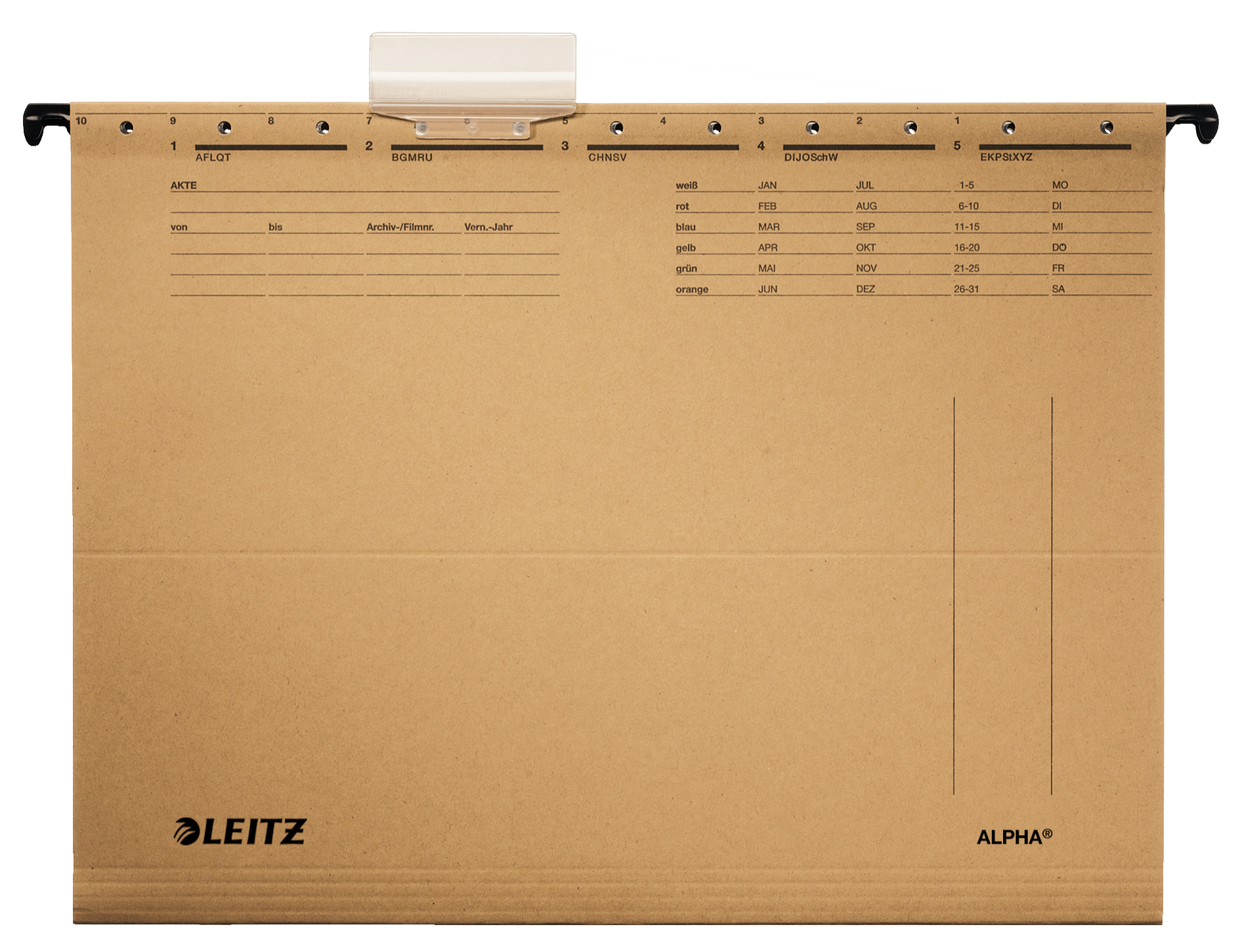 LEITZ Hängemappen ALPHA® 1915 naturbraun, 25 St.