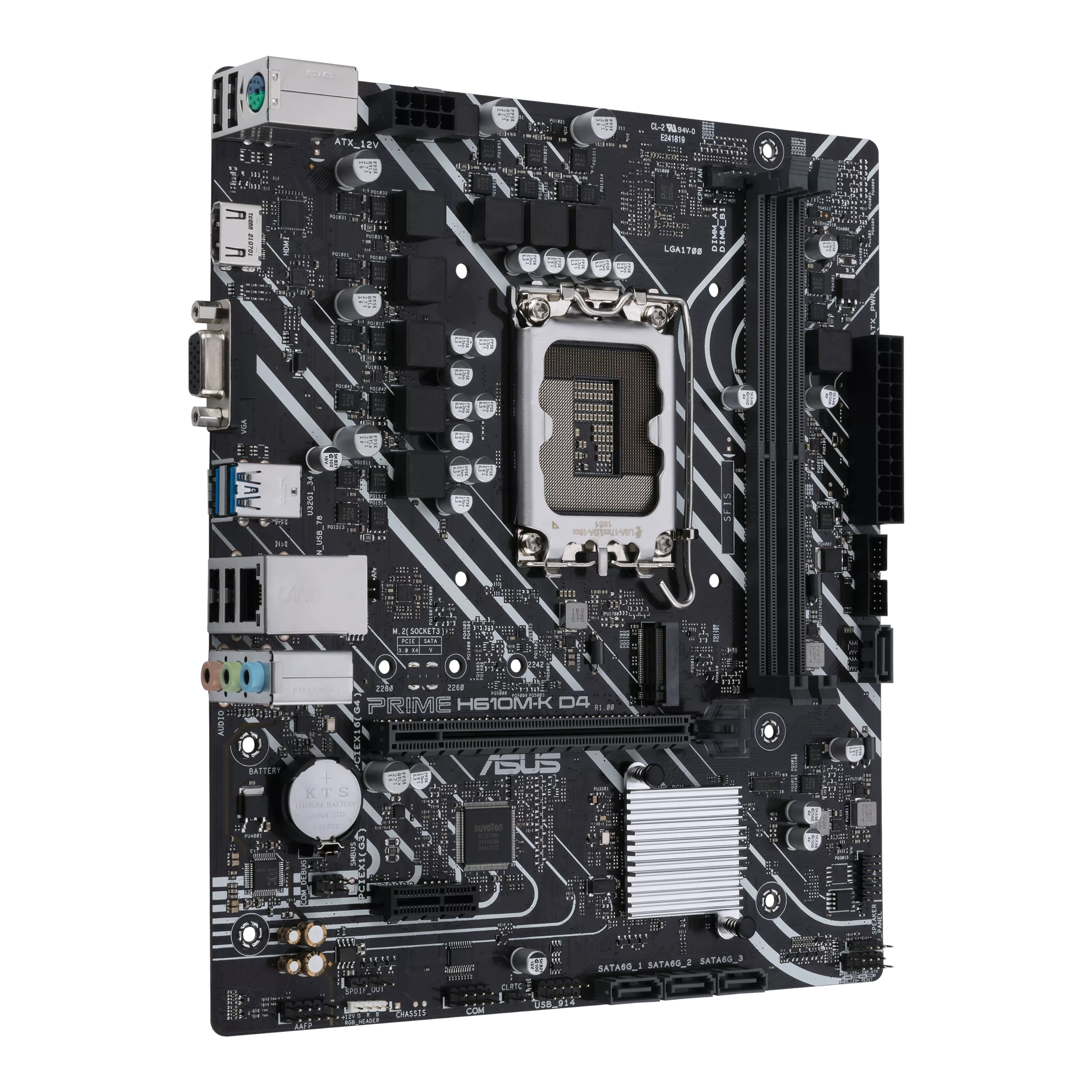 ASUS PRIME H610M-K D4 LGA1700 DDR4 mATX MB