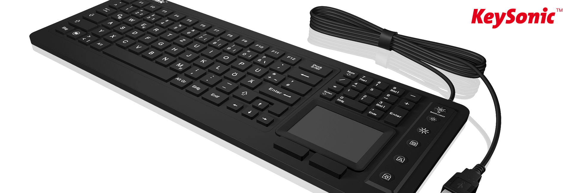 KeySonic Industrie-TAS Touchpad, IP68, BK, KSK-6231 INEL(UK)