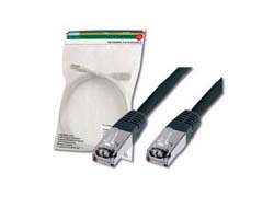 DIGITUS CAT 5E PREMIUM PATCH CABLE 2M SF-UTP BLACK