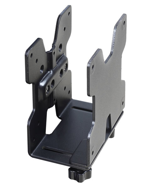 ERGOTRON universal Thin-Client-Halter schwarz VESA MISD 100x100 75x75mm belastbar bis max 2,7kg. auch fuer kleine CPU Mac mini etc.