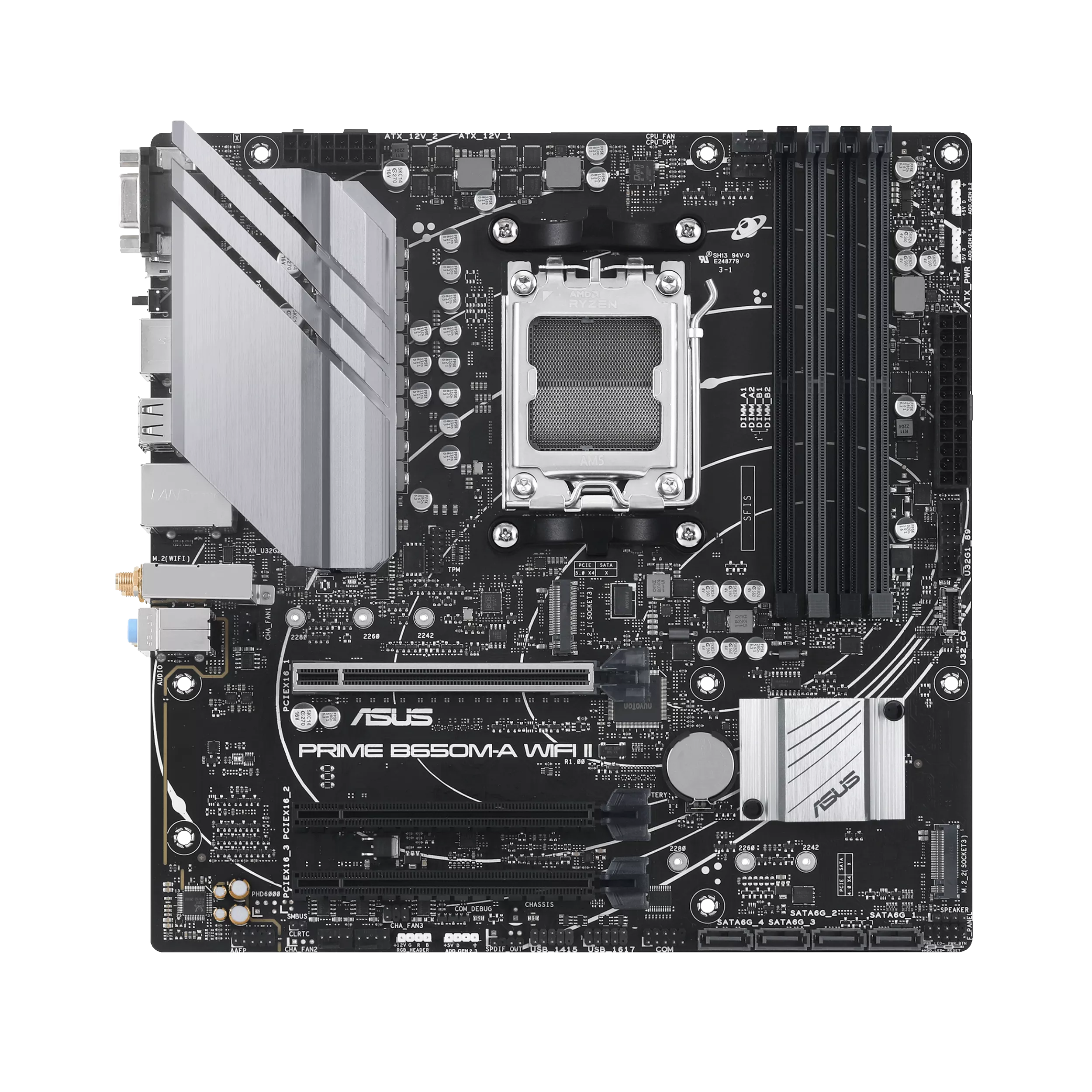 ASUS PRIME B650M-A WIFI II (AMD,AM5,DDR5,mATX)