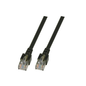 EFB RJ45 Patchkabel SF/UTP Cat.5e PVC CCA 2.00m schwarz