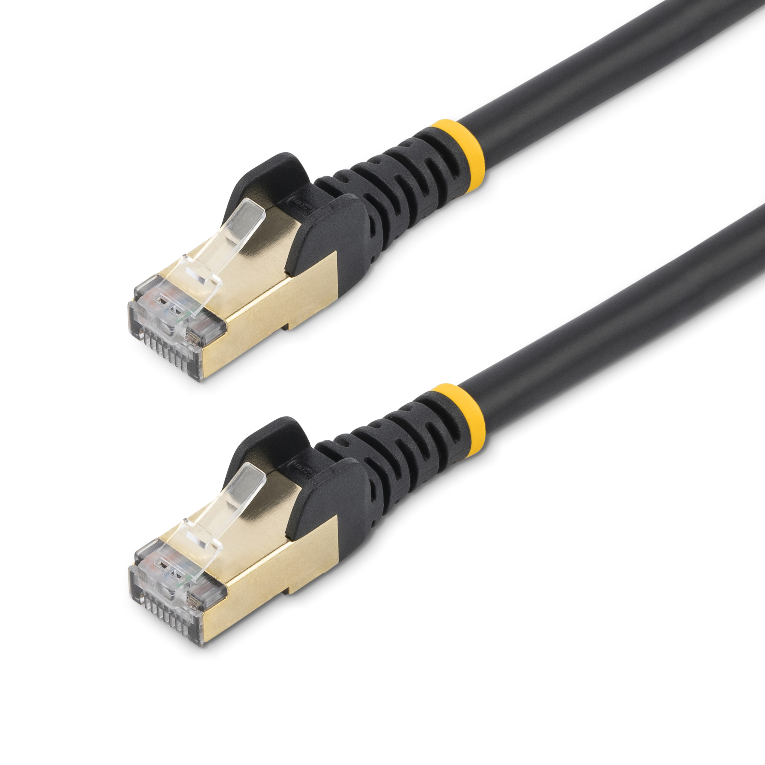 STARTECH.COM 5m CAT6a Ethernet Cable - Black - RJ45 Snagless Connectors - CAT6a STP Cord - Copper Wire - Network Cable 6ASPAT5MBK