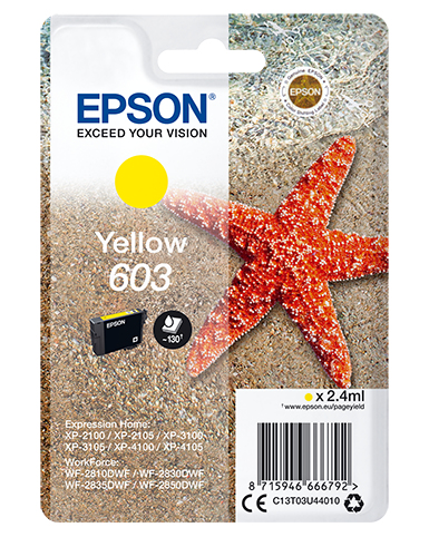 EPSON 1LB Singlepack Yellow 603 Ink w/s
