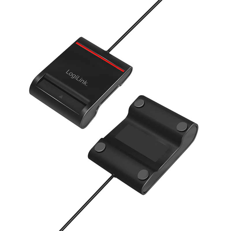Logilink USB 2.0-Kartenleser, für Smart-ID, schwarz