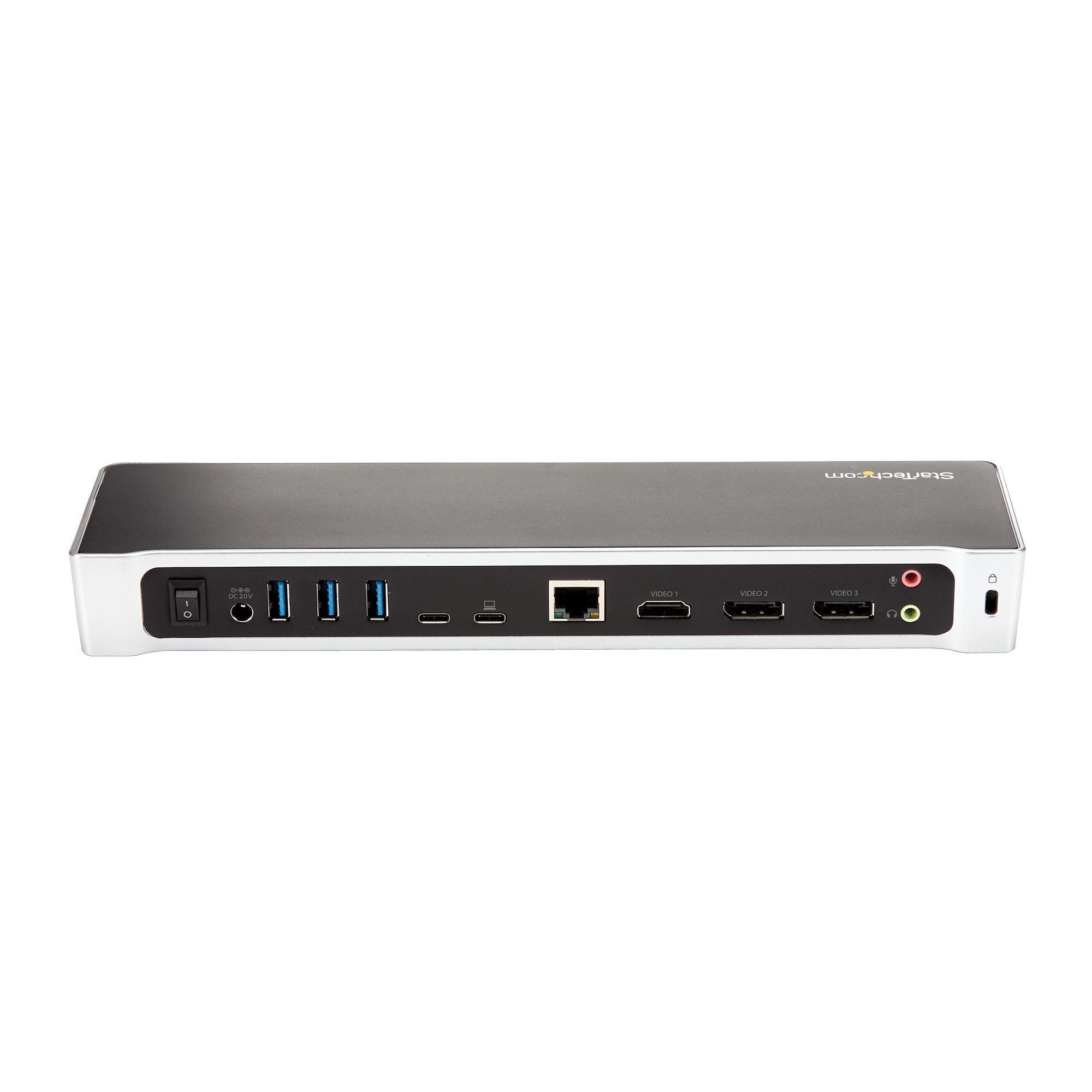 STARTECH.COM 4K USB C Dock - 60W Power Delivery - Triple Monitor USB C to HDMI DisplayPort Docking Station DK30CH2DPPDU