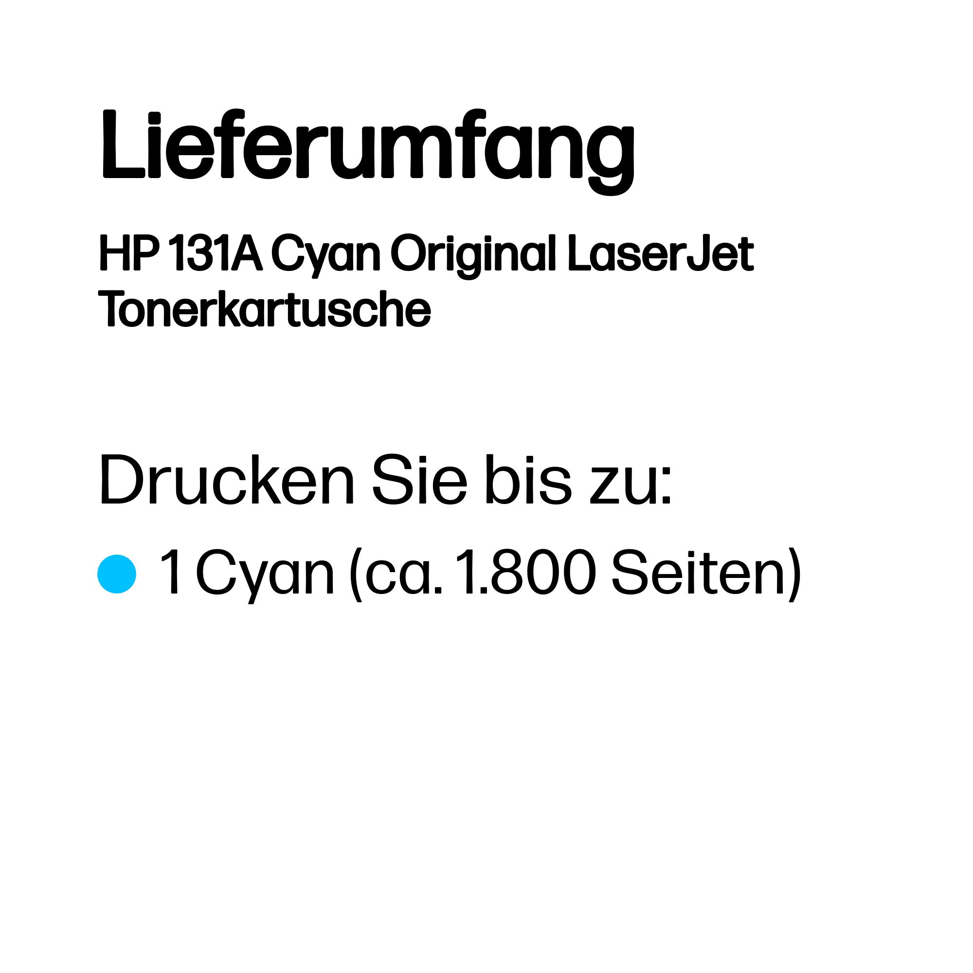 HP 131A (CF211A) cyan Tonerkartusche