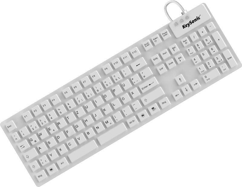 KeySonic Industrie-TAS, 105 Tasten, USB, BK, KSK-8030 IN(DE)