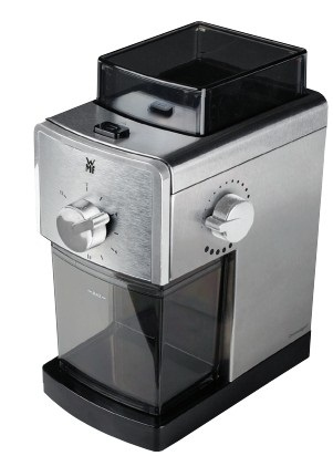 WMF STELIO Kaffeemühle Edition, Scheibenmahlwerk aus Stahl,