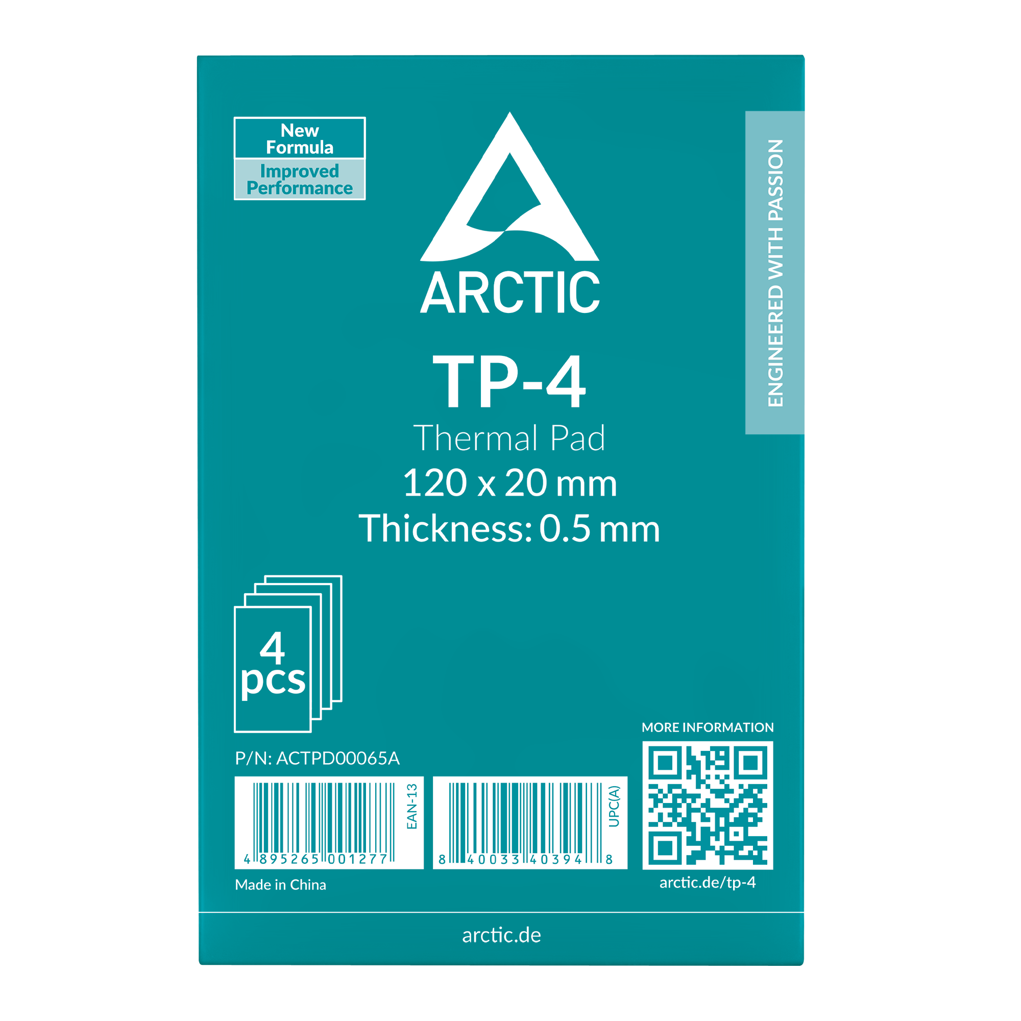 ARCTIC Thermal Pad TP-4 120*20mm (0,5mm) 4erPack