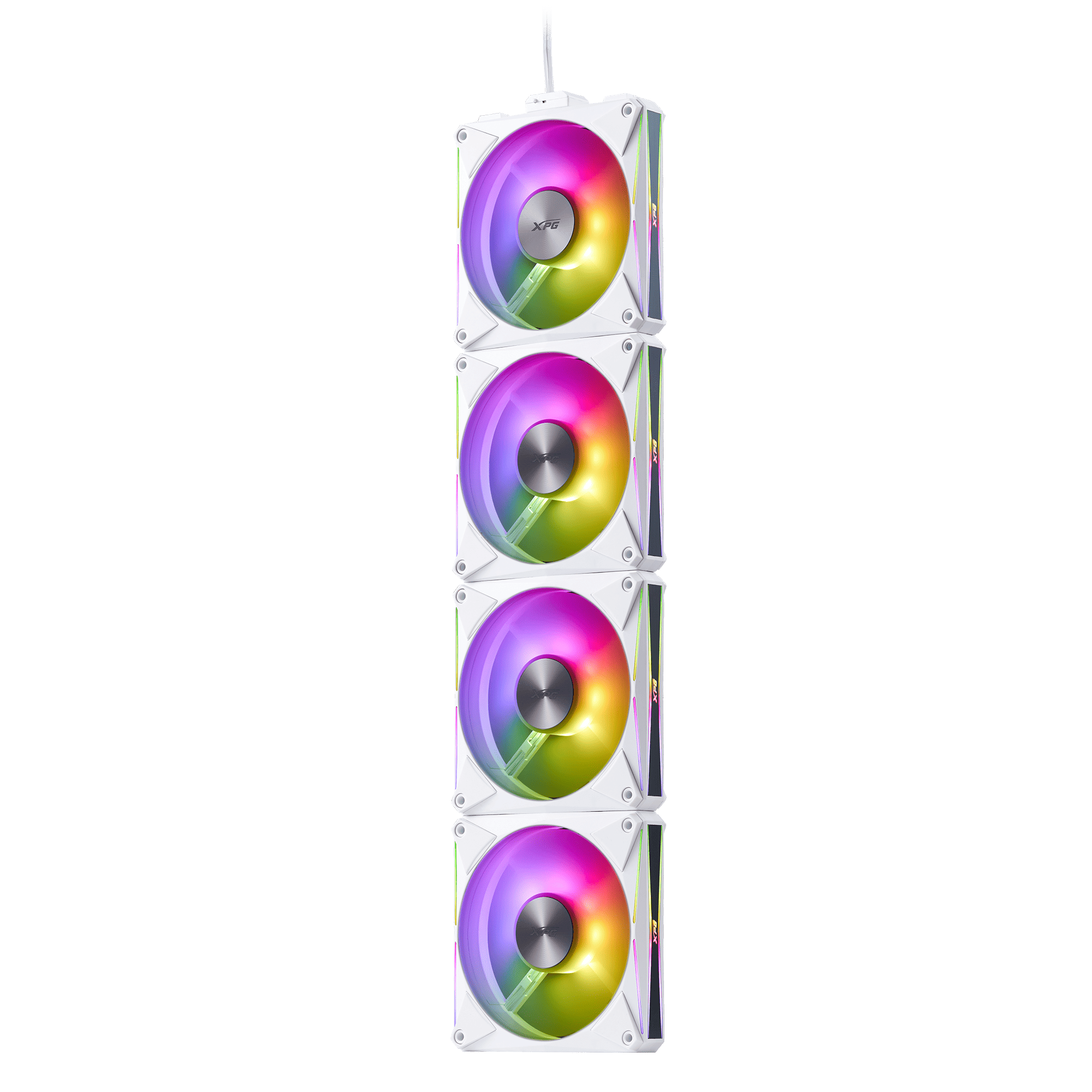 Lüfter XPG HURRICANE MAG 120 (120mm ARGB PWM Fan 4er Pack)WH retail