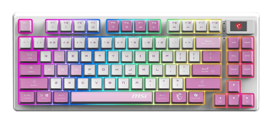 MSI FORGE GK600 TKL Violet, wireless