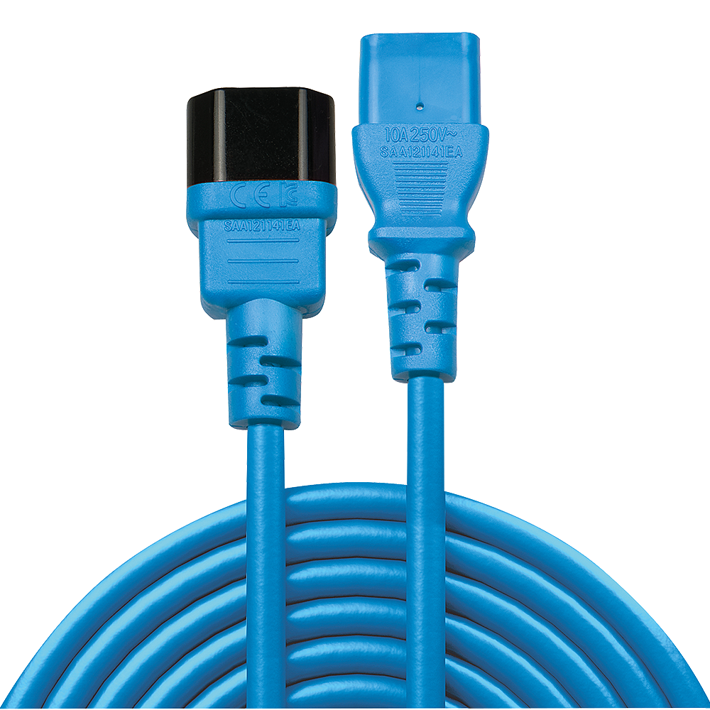 0.5M NETZVERLNGERUNGS KABEL C14 AN C13 BLAU