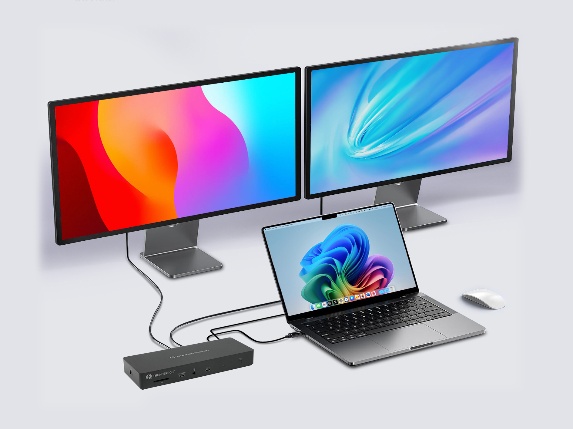 CONCEPTRONIC 13-1 Dock USB-C->HDMI/2xUSB-A/2xUSB-C/+ 96W sw