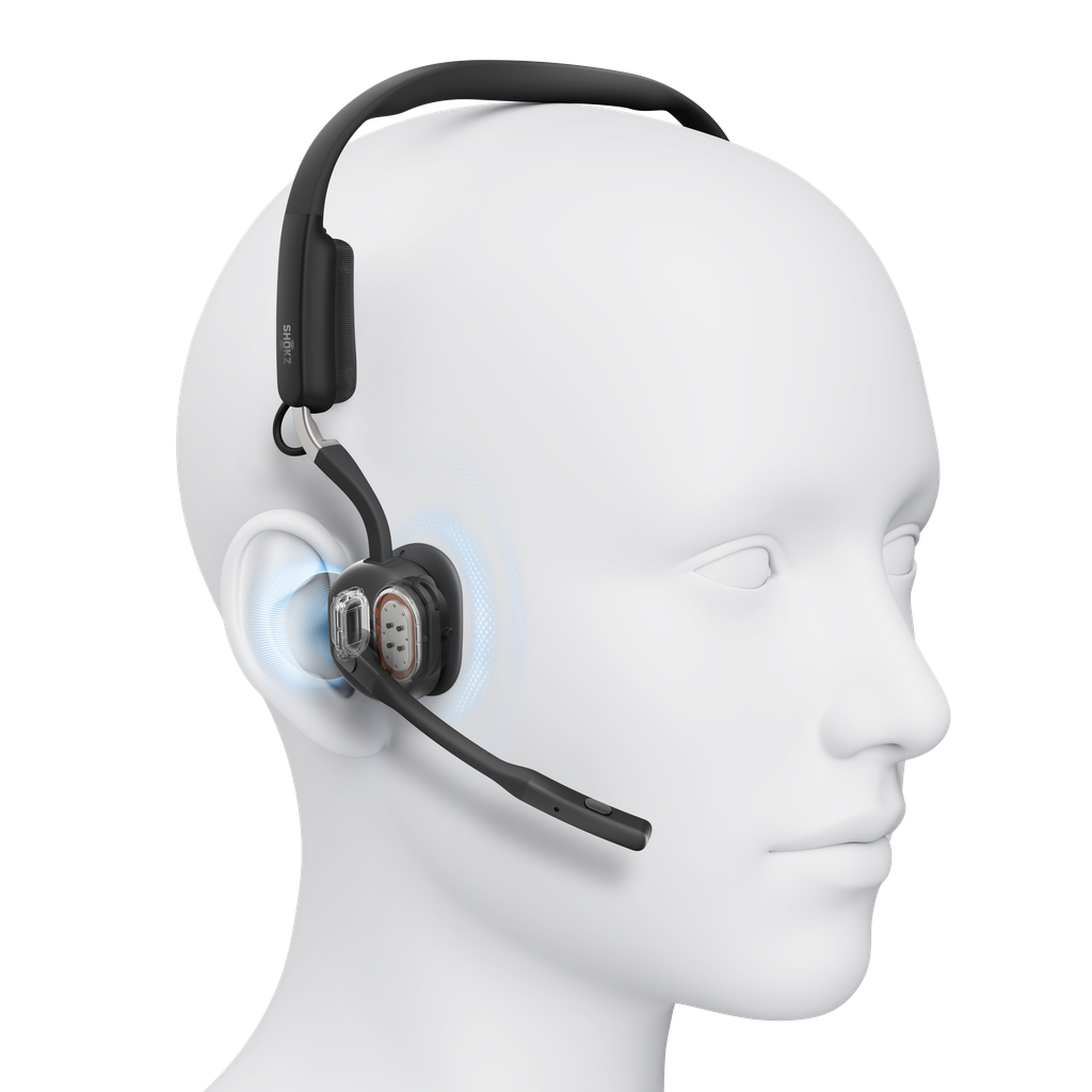 SHOKZ OPENMEET UC WITH USB-A AD HEADSET WITH NOISE CANCEL MIC D