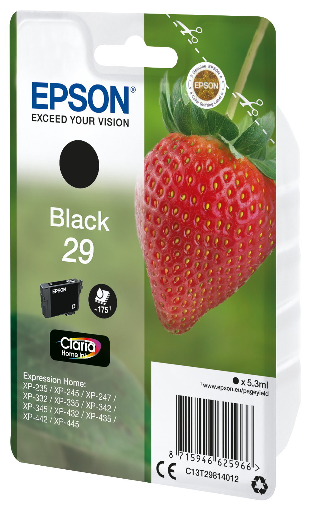 EPSON 29 / T2981 (Erdbeere) schwarz Druckerpatrone