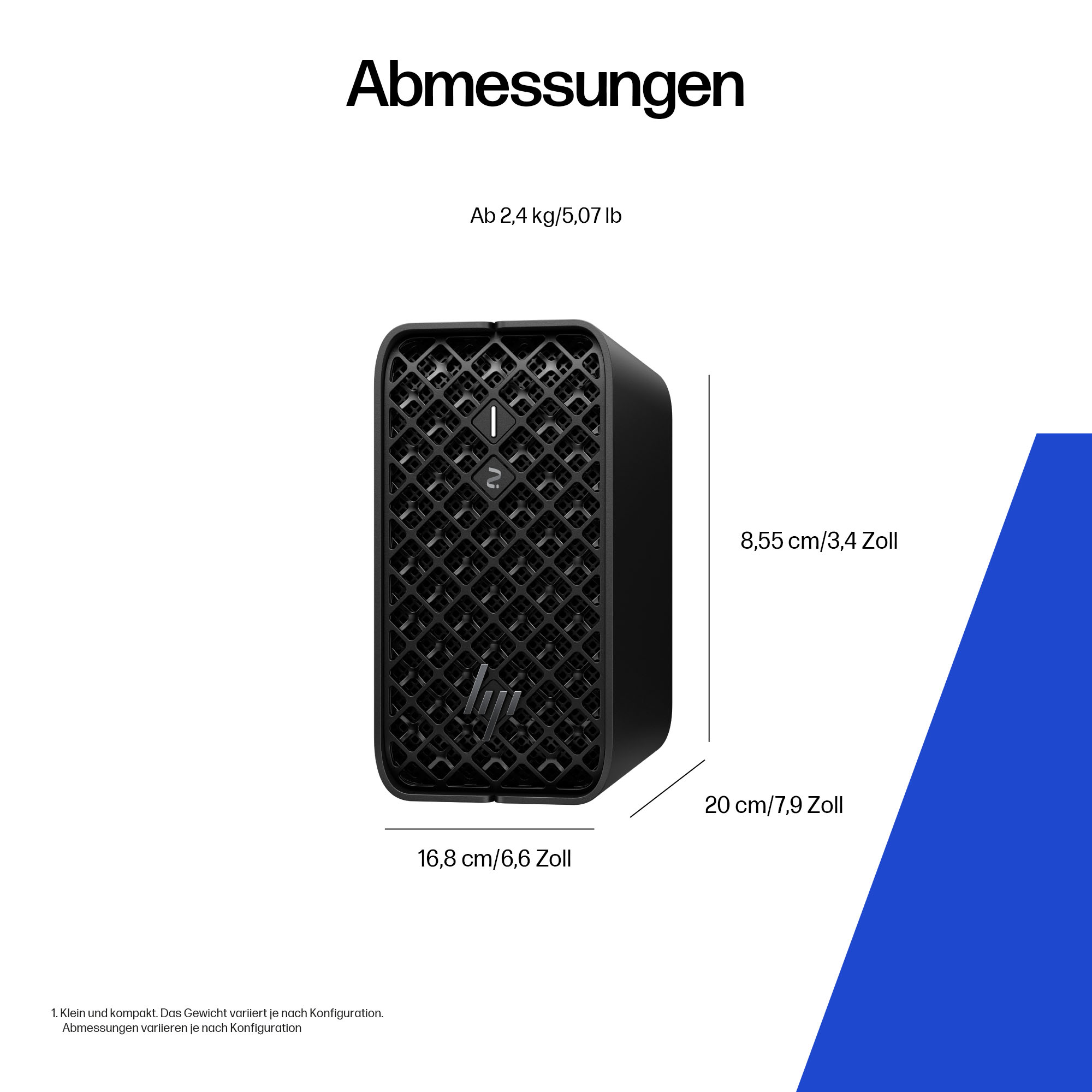 HP Z2 G1a Mini AMD Ryzen AI Max+ PRO 395 128GB 2TB/SSD W11P 3J Gar (DE)